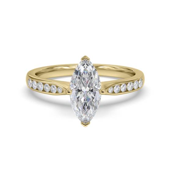 Verlobungsring mit Diamanten im Marquise-Schnitt