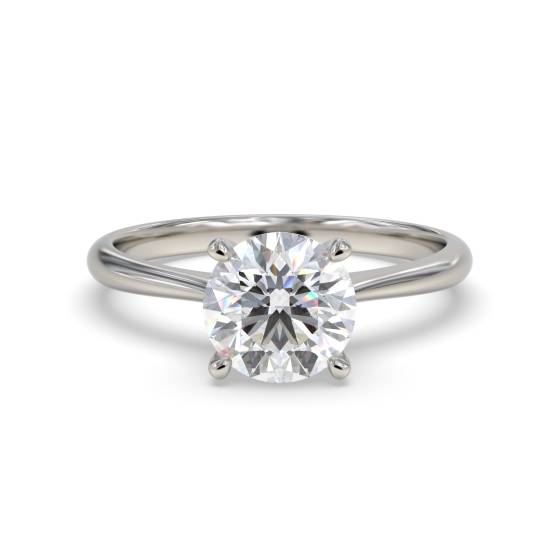 Verlobungsring mit rundem Diamanten