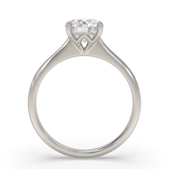 Verlobungsring mit rundem Diamanten