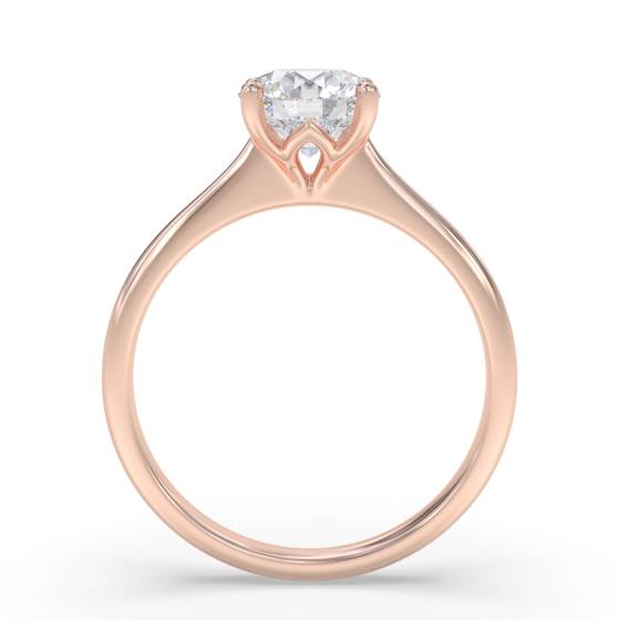 Verlobungsring mit rundem Diamanten