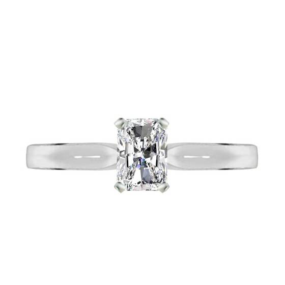 Moderner, strahlender Verlobungsring mit natürlichem Diamanten (1,01 ct, SI2/G)