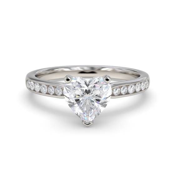 Moderner Herz-Diamant-Schulterring