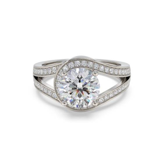 Runder Diamant-Designerring