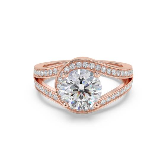 Runder Diamant-Designerring