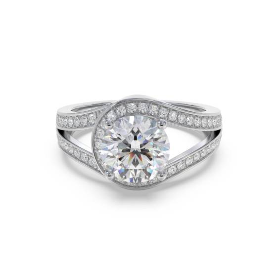 Runder Diamant-Designerring