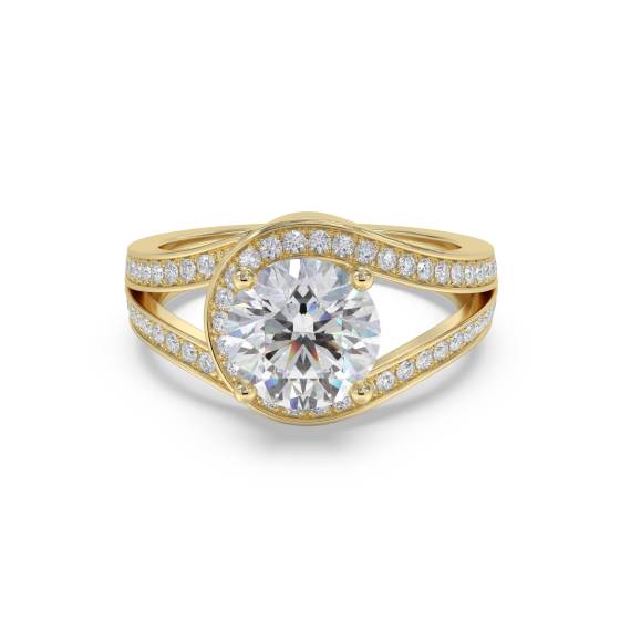 Runder Diamant-Designerring