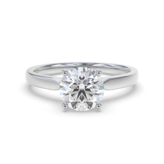 2,00 ct SI2/F Runder Naturdiamant Solitärring