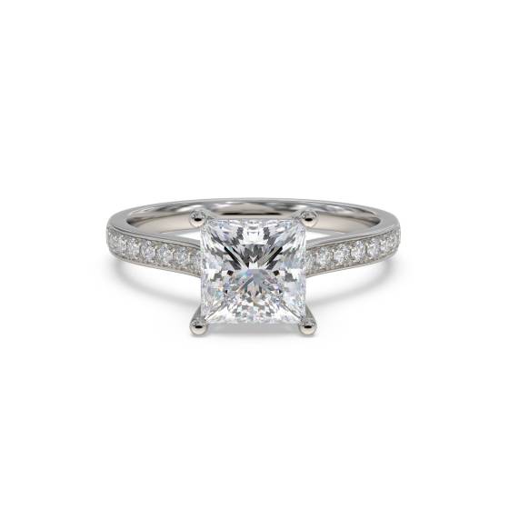 Prinzessinnen-Diamant-Schulterset-Ring
