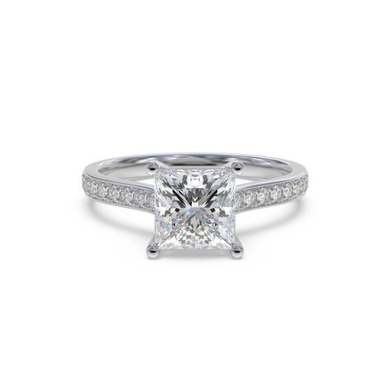 Prinzessinnen-Diamant-Schulterset-Ring