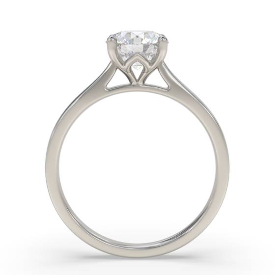 2.02ct VVS1/E Lab Grown Round Diamond Solitaire Ring in Platinum