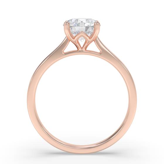 Verlobungsring mit rundem Diamanten