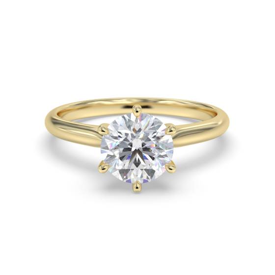 3,00 ct SI1/G Runder Naturdiamant Solitärring