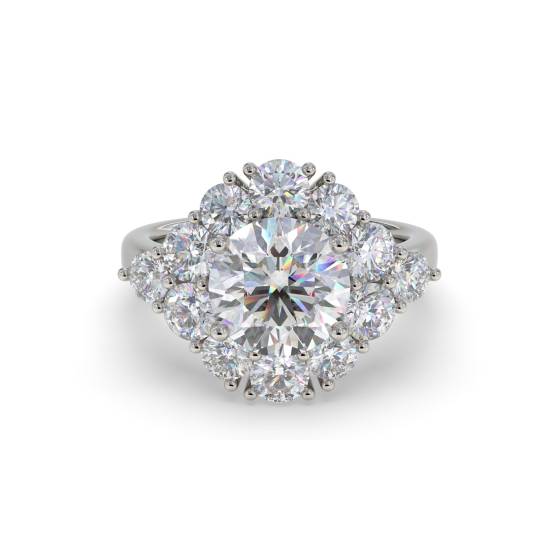 Runder Diamant-Designerring