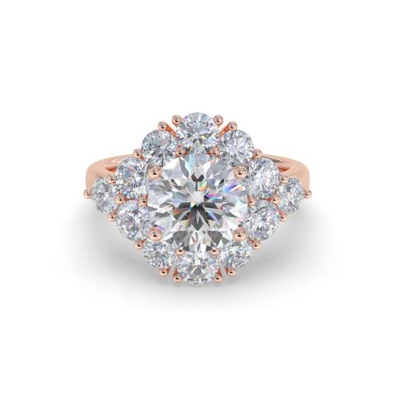 Runder Diamant-Designerring