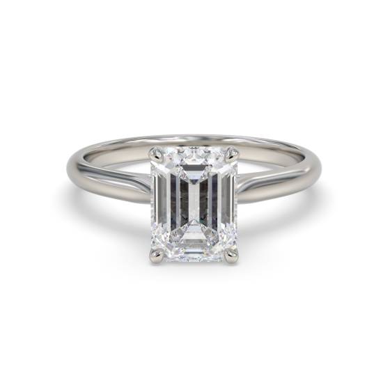Verlobungsring mit Smaragd und Diamant