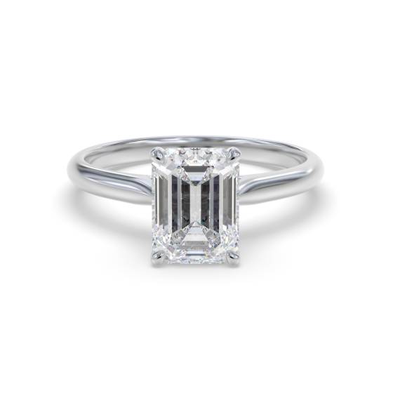 Verlobungsring mit Smaragd und Diamant