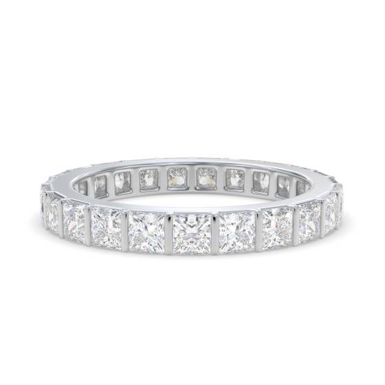 Einzigartiger Prinzess-Diamant-Ewigkeitsring