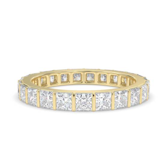 Einzigartiger Prinzess-Diamant-Ewigkeitsring