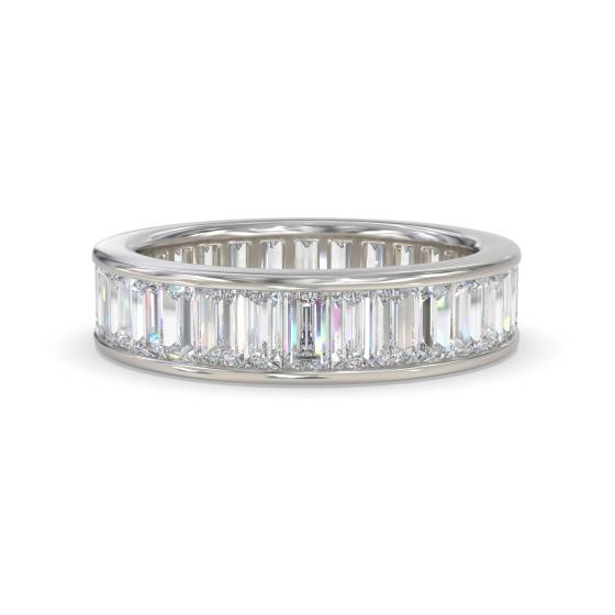 Eleganter Baguette-Diamant-Ewigkeitsring