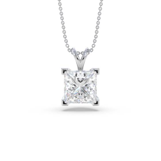 0,10 ct Prinzessdiamant-Anhänger
