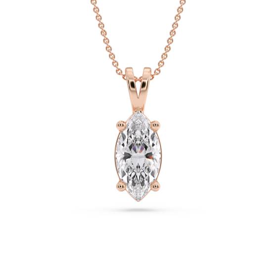 Marquise-Diamant-Solitär-Anhänger
