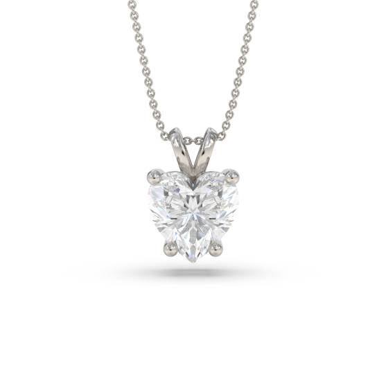 0,15 SI/G-H herzförmiger Diamant-Solitäranhänger