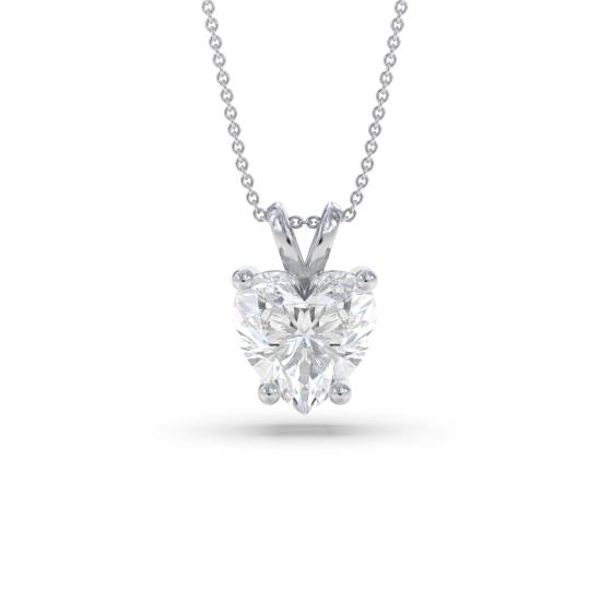 0,15 SI/G-H herzförmiger Diamant-Solitäranhänger