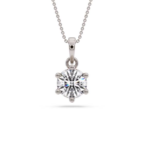 Runder Diamantanhänger