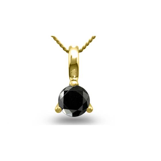 Anhänger mit schwarzem Diamanten