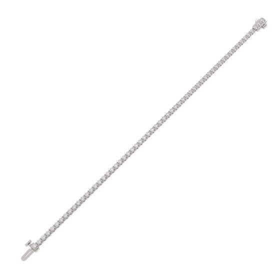 Einzigartiges Tennisarmband mit runden Diamanten