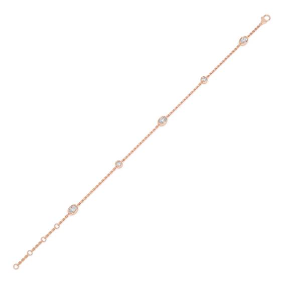 Armband mit oval geschliffenen Diamanten