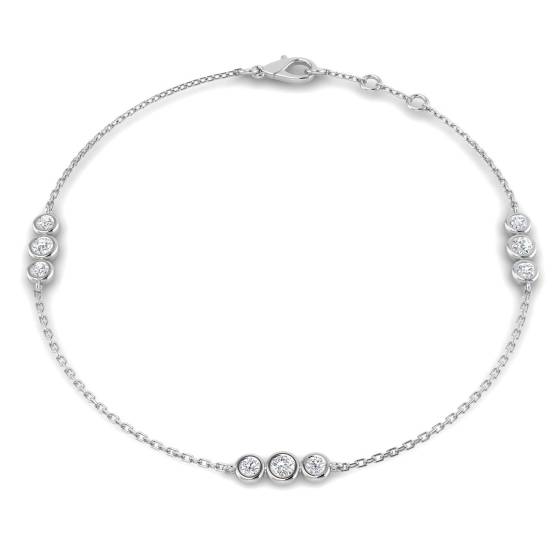 Armband mit runden Diamanten