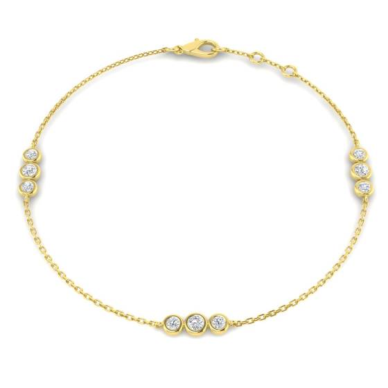 Armband mit runden Diamanten