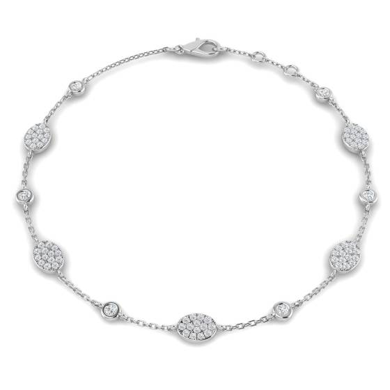 Armband mit runden Diamanten