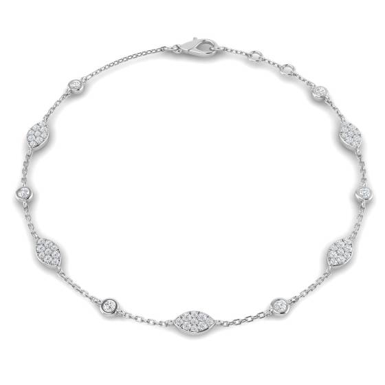 Armband mit runden Diamanten