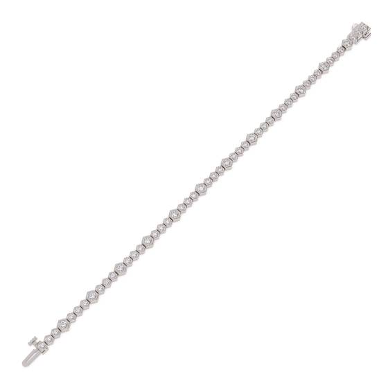 Armband mit runden Diamanten