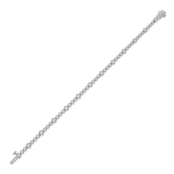 Armband mit runden Diamanten
