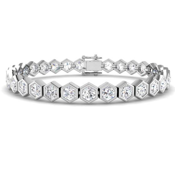 Armband mit rund geschliffenem Diamanten