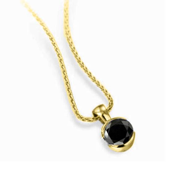 Anhänger mit schwarzem Diamanten