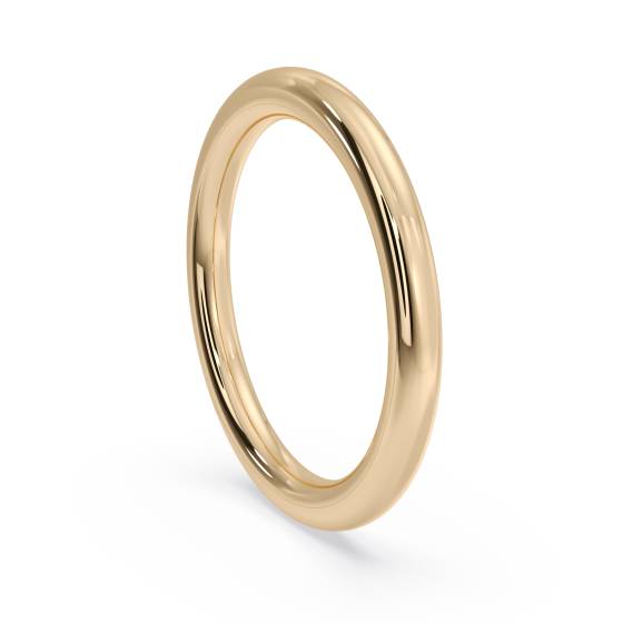 DHWEL2H Traditioneller Ehering – Schwergewicht, 2 mm breit
