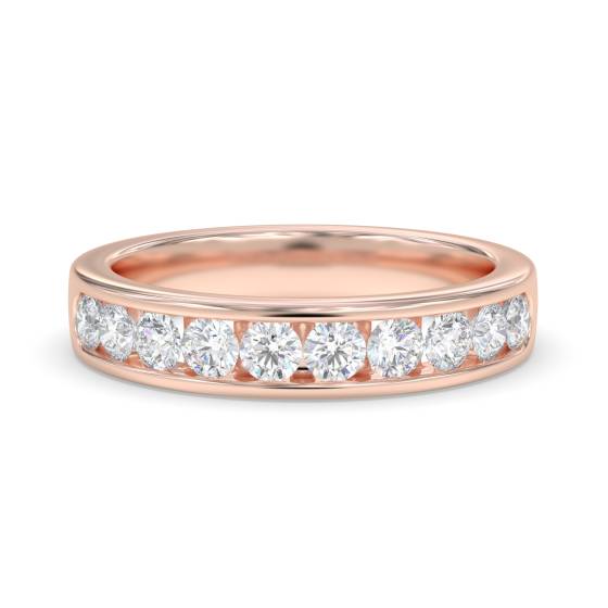 Halb-Ewigkeitsring mit 3 mm Diamanten