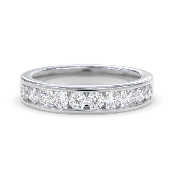 Halb-Ewigkeitsring mit 3 mm Diamanten