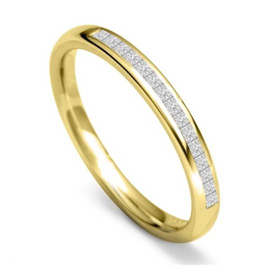 2,5 mm Prinzess-Diamant-Ehering
