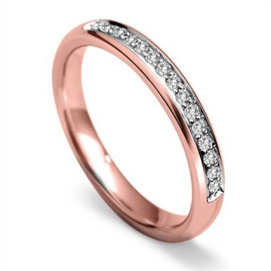 2 mm runder Diamant 40 % Ehering