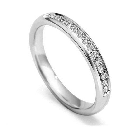 3 mm runder Diamant 40 % Ehering