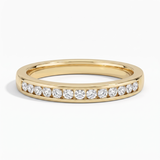 2,5 mm runder Diamant 40% Ehering