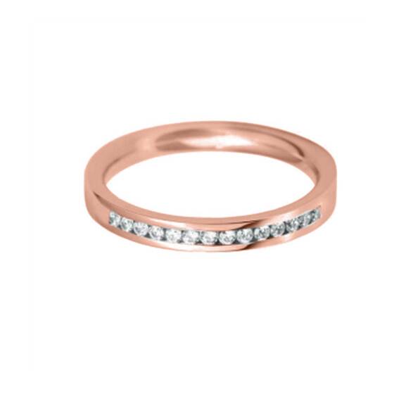 2,5 mm runder Diamant 40% Ehering