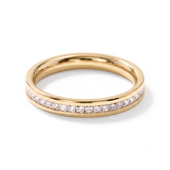 3 mm Prinzessdiamant 40 % Ehering