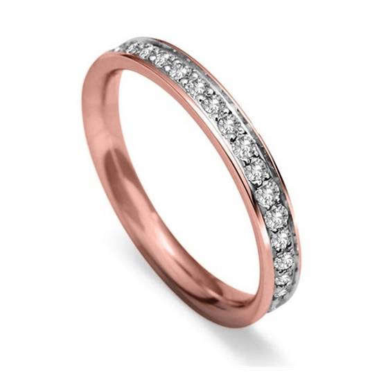 3 mm runder Diamant 60% Ehering