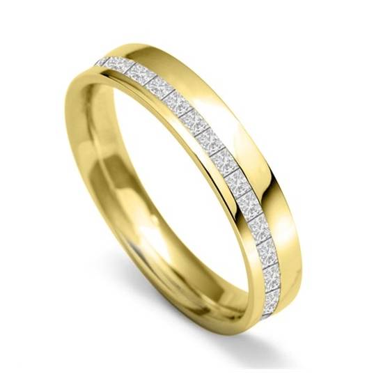 4 mm Prinzessdiamant 60 % Ehering